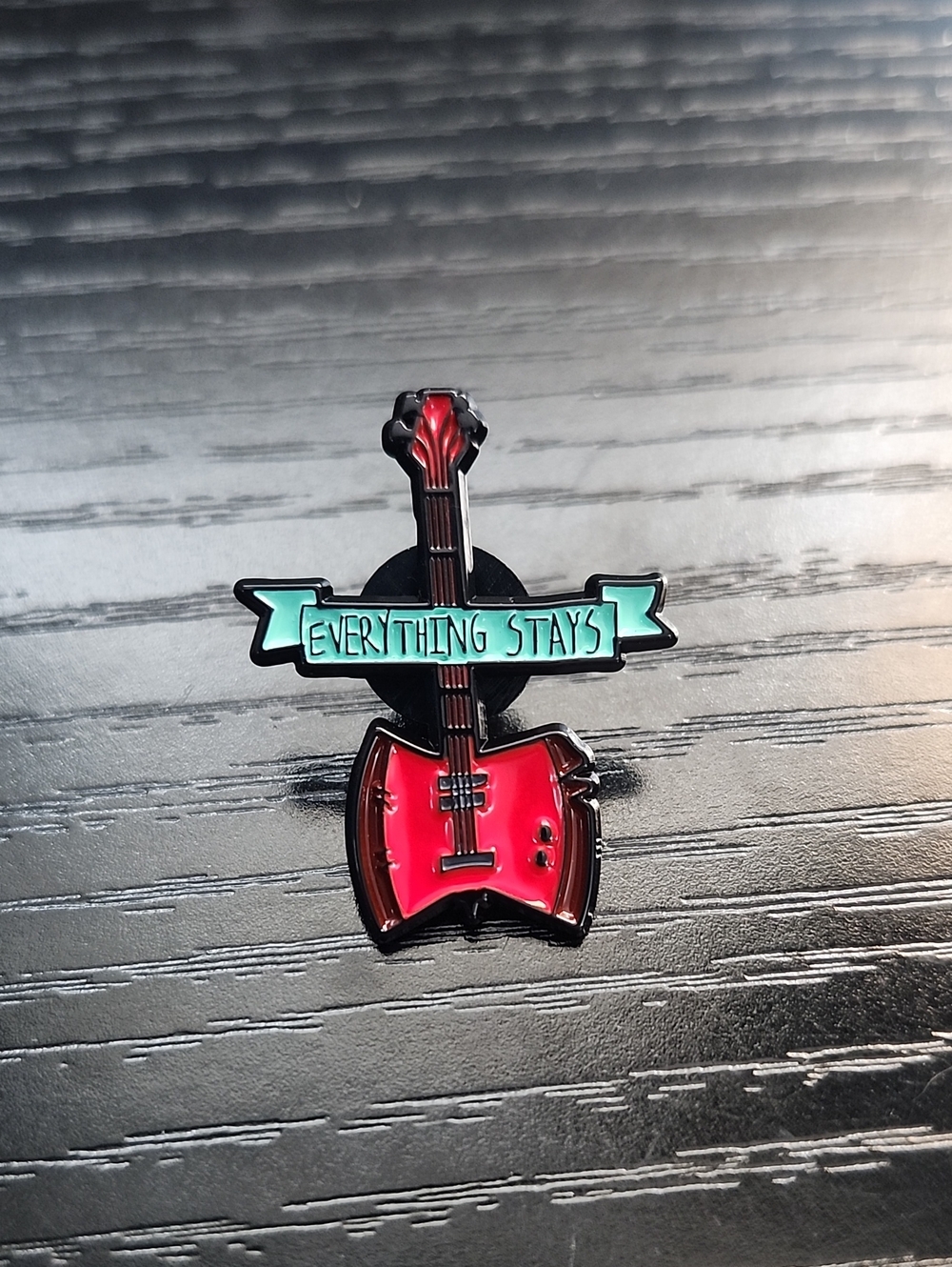 Adventure Time Inspired Marceline axe guitar enamel pin